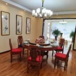 Outdoor Chair Cushions Set of 4, Water Resistant Dining Chair Cushions with Ties, Square Chair Pad/Red - Image 2