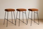 Bar Stool with Metal Legs High Sitting Bar Stool for Kitchen Living Room Metal Counter Stool for Office Hallway Bedroom - Image 6