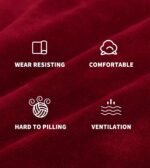 Sofa Foam Cushions in Velvet with Zip Cover in Red - Image 3