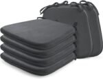 Square Chair Pads with Ties, Seat Cushions, Large Chair pad for Sitting Set of 6 - Image 2