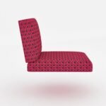 Sofa Foam Cushions with Zip Cover in Pink - Image 7