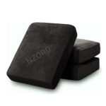 Sofa Foam Cushions in Velvet with Zip Cover in Black