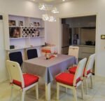 Square Chair Pads with Ties | Seat Cushions with Ties Set of 4 in Red - Image 2