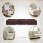 Sofa Foam Cushions in Velvet with Zip Cover in Mahogany - Image 4