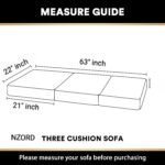 Sofa Foam Cushions in Velvet with Zip Cover in Coffee - Image 6