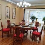 Square Chair Pads with Ties | Seat Cushions with Ties Set of 4 in Red - Image 5