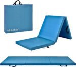 Trifold EPE Foam Mattress |Foldable High-Density Foam Gymnastics Training Tumbling Exercise Yoga Mat for Men & Women in Blue - Image 2