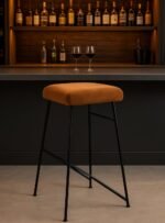 Bar Stool with Metal Legs High Sitting Bar Stool for Kitchen Living Room Metal Counter Stool for Office Hallway Bedroom - Image 4