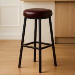 Bar Stool/Bar Chairs with Foot Pads, Barstools with Sturdy Frame, Backless Bar Stools, Breakfast Stools, for Kitchen Island, Bar, Cafe, Black