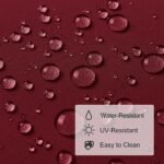 Chair Cushions for Dining Chairs 4 Pack - Dining Chair Pads with Ties, RED Velvet - Image 6